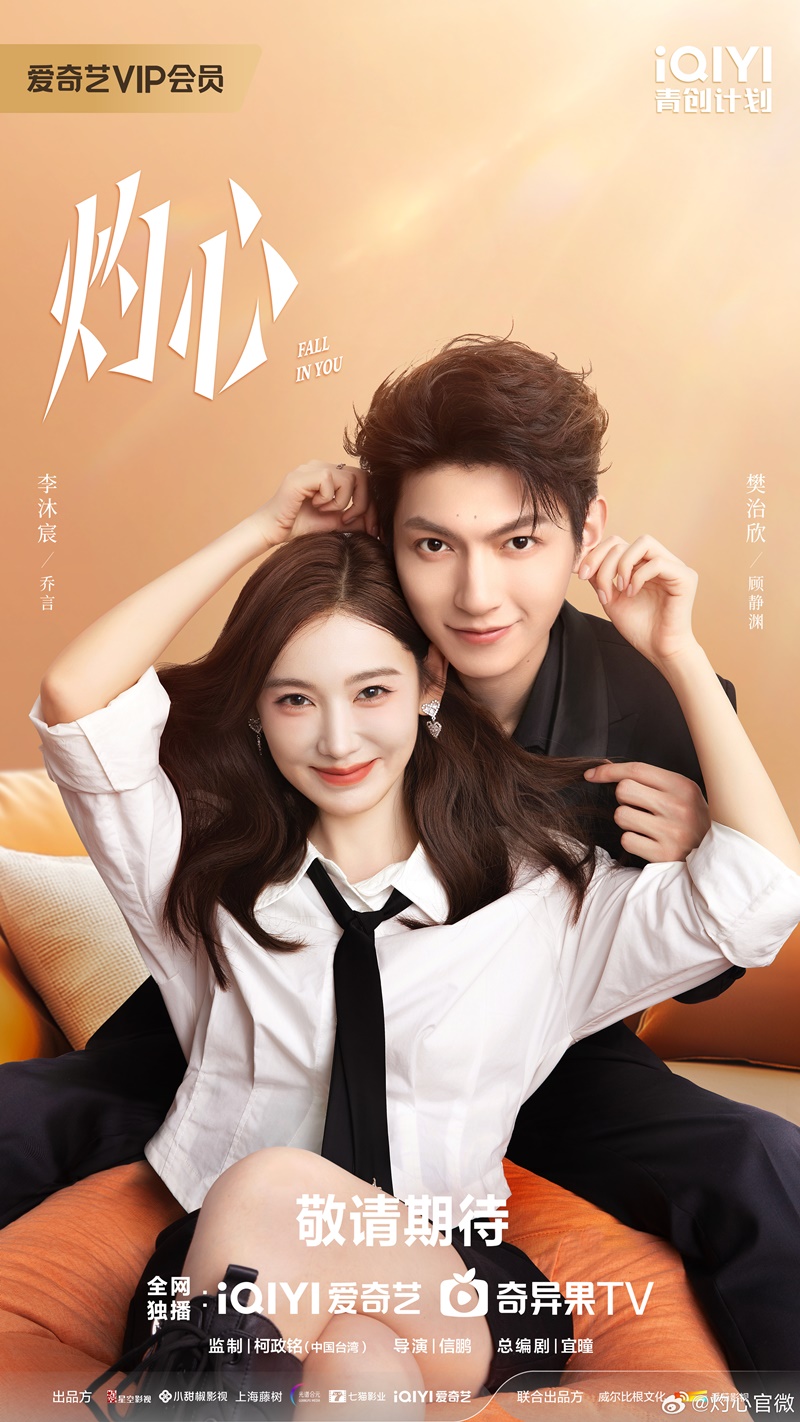 ดวงใจที่แผดเผา เรื่องย่อ Fall in You ซีรี่ย์จีน