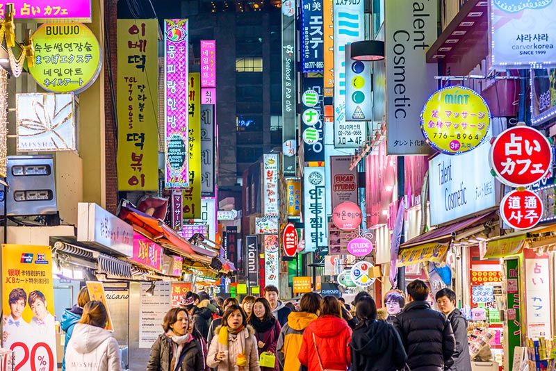 ย่านมยองดง (Myeong-dong) กรุงโซล