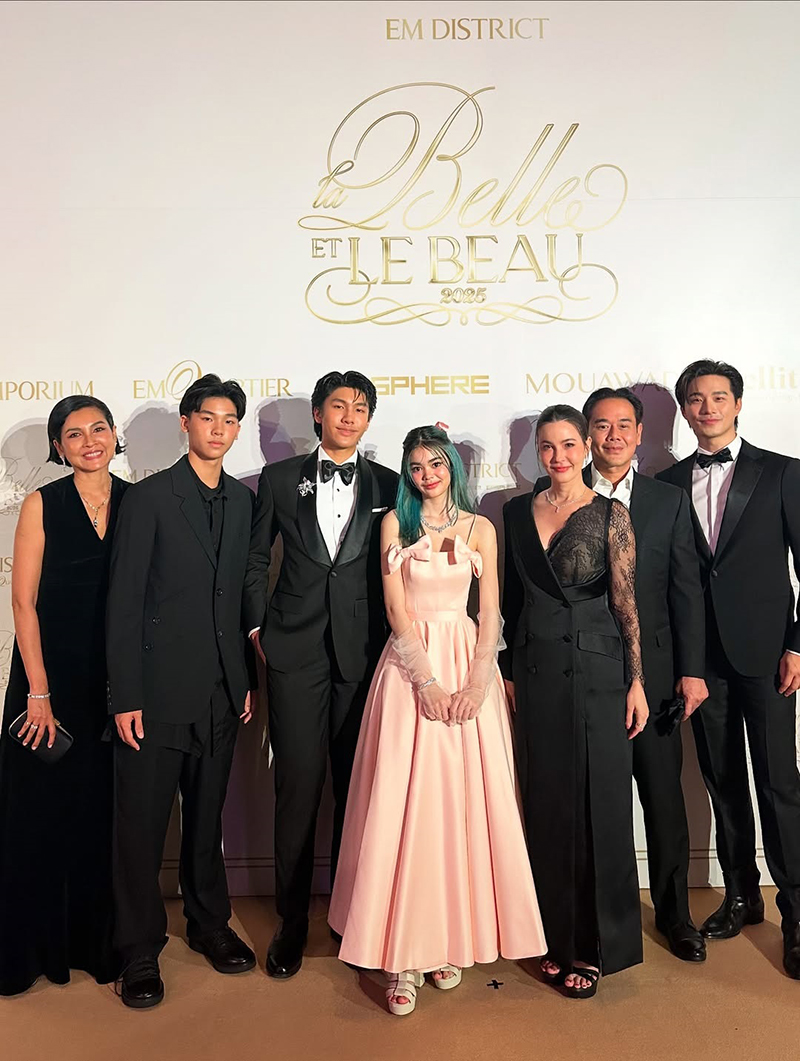 หน่อย บุษกร ควง น้องคุน น้องจุน ออกงาน