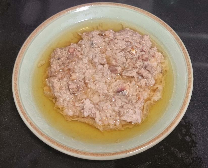 หมูสับนึ่งปลาอินทรี