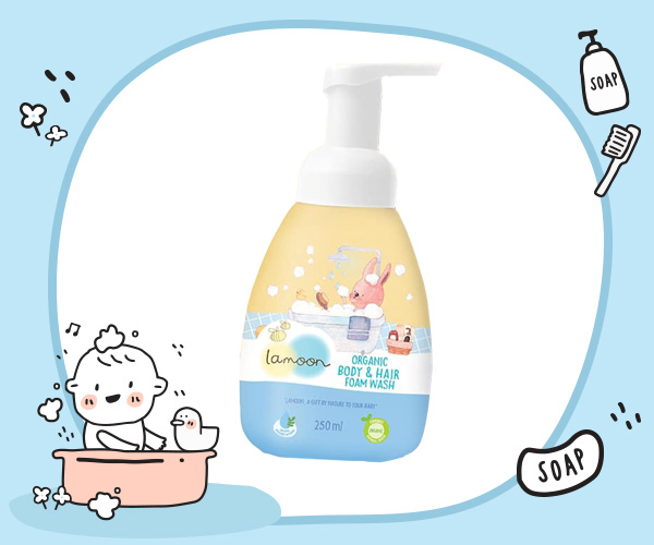 Lamoon Organic Body & Hair Foam Wash