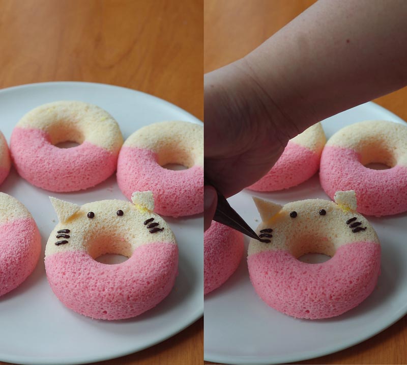 วิธีแต่งหน้าโดนัทแมว