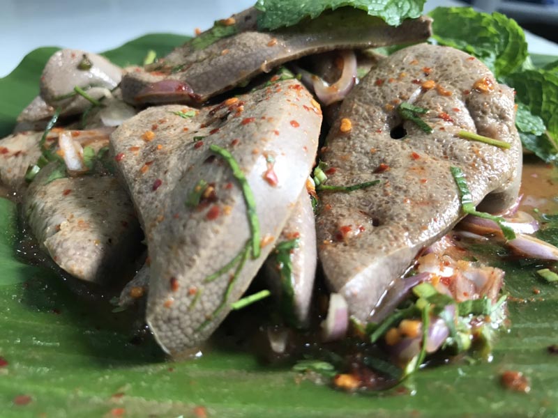 เมนูตับหมู