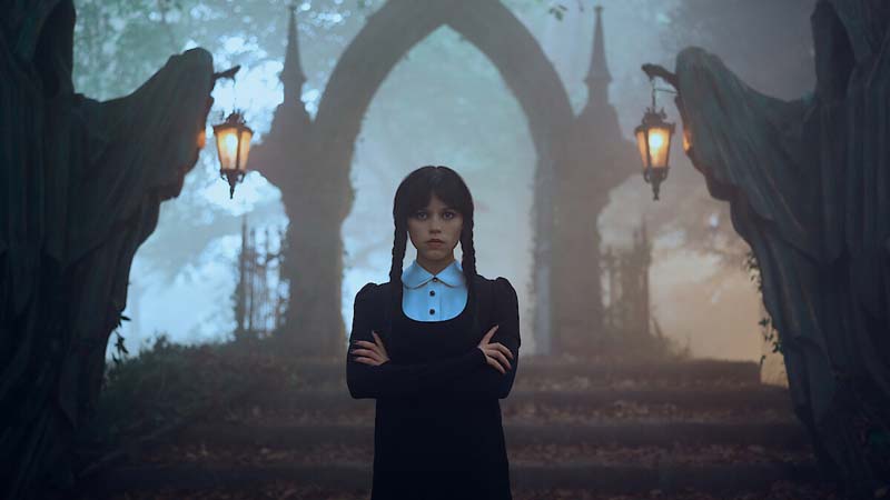 Jenna Ortega ในบท Wednesday Addams ซีรีส์ Netflix