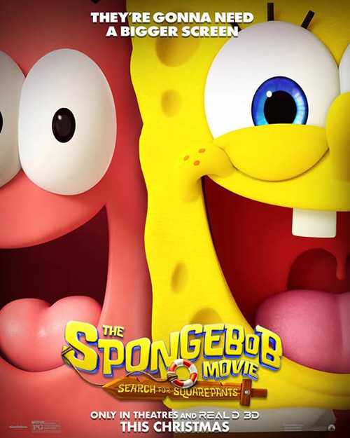 The SpongeBob Movie: Search For SquarePants หนังแอนิเมชั่น เดอะสพันจ์บ็อบมูฟวี่ โปสเตอร์