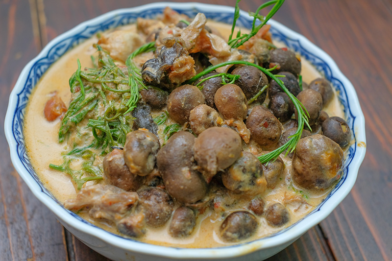 สูตรแกงคั่วเห็ดเผาะ