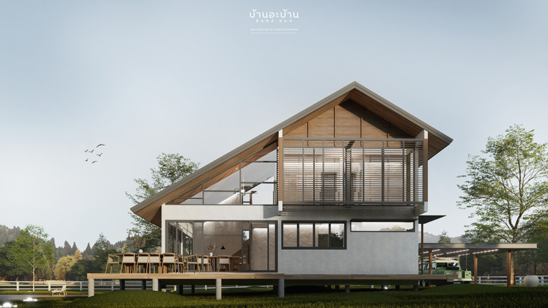 แบบบ้านทรอปิคอล เขาใหญ่