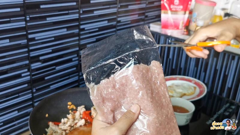 หมูสับคั่วน้ำปลา