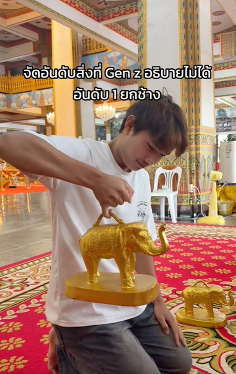 ใช้นิ้วยกช้าง