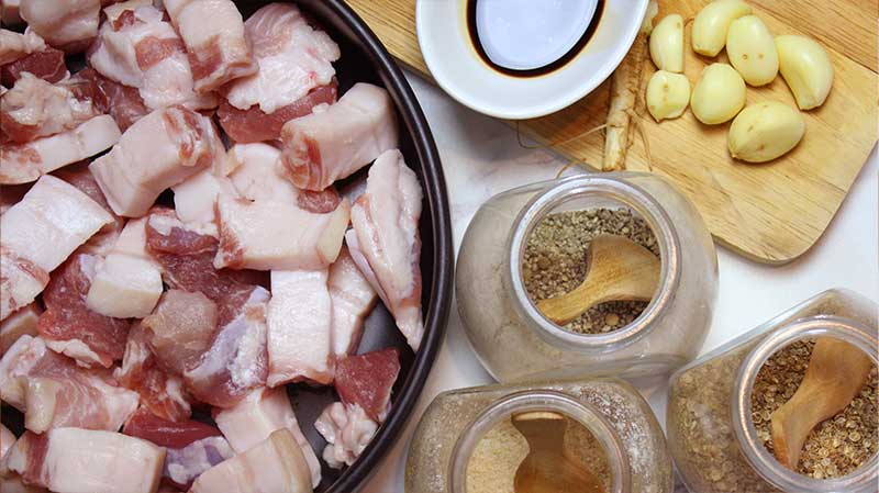 หมูสามชั้นย่าง