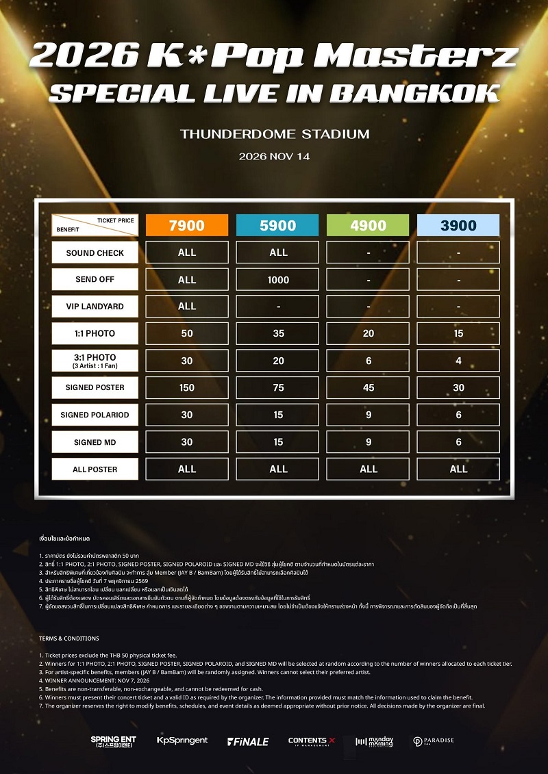 K-Pop Masterz คอนเสิร์ต