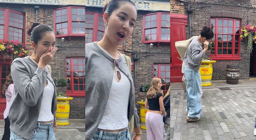 อาเล็ก ฝากส่งดอกไม้ให้ โบว์ เมลดา ถึงลอนดอน