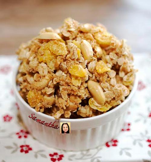 ข้าวโอ๊ตอบเมเปิลไซรัป