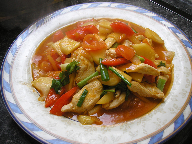 ผัดเปรี้ยวหวานไก่แอปเปิ้ล เมนูไก่ ผัดเปรี้ยวหวาน เมนูเด็ก อาหารไทย สูตรอาหาร