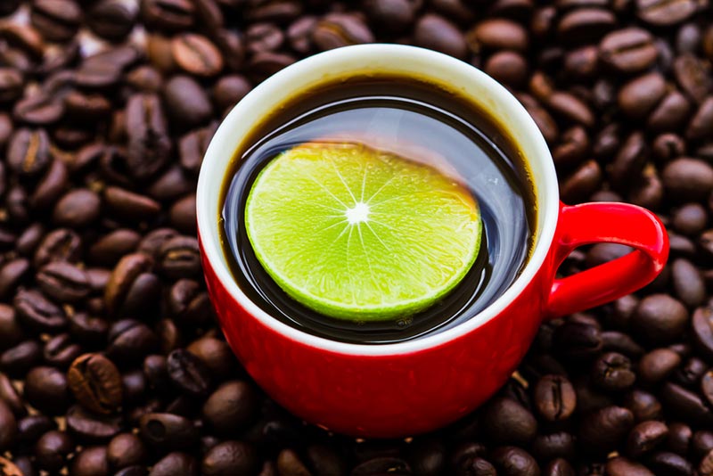กาแฟดำใส่มะนาว