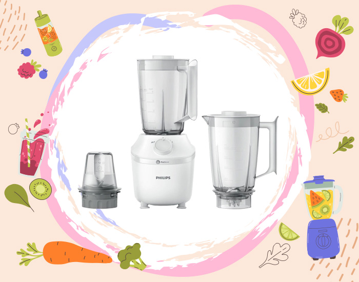 เครื่องปั่นอาหารอเนกประสงค์ Philips Blender เครื่องปั่นอเนกประสงค์ รุ่น HR2041/50 เครื่องปั่นอาหาร เครื่องครัว เครื่องใช้ไฟฟ้า