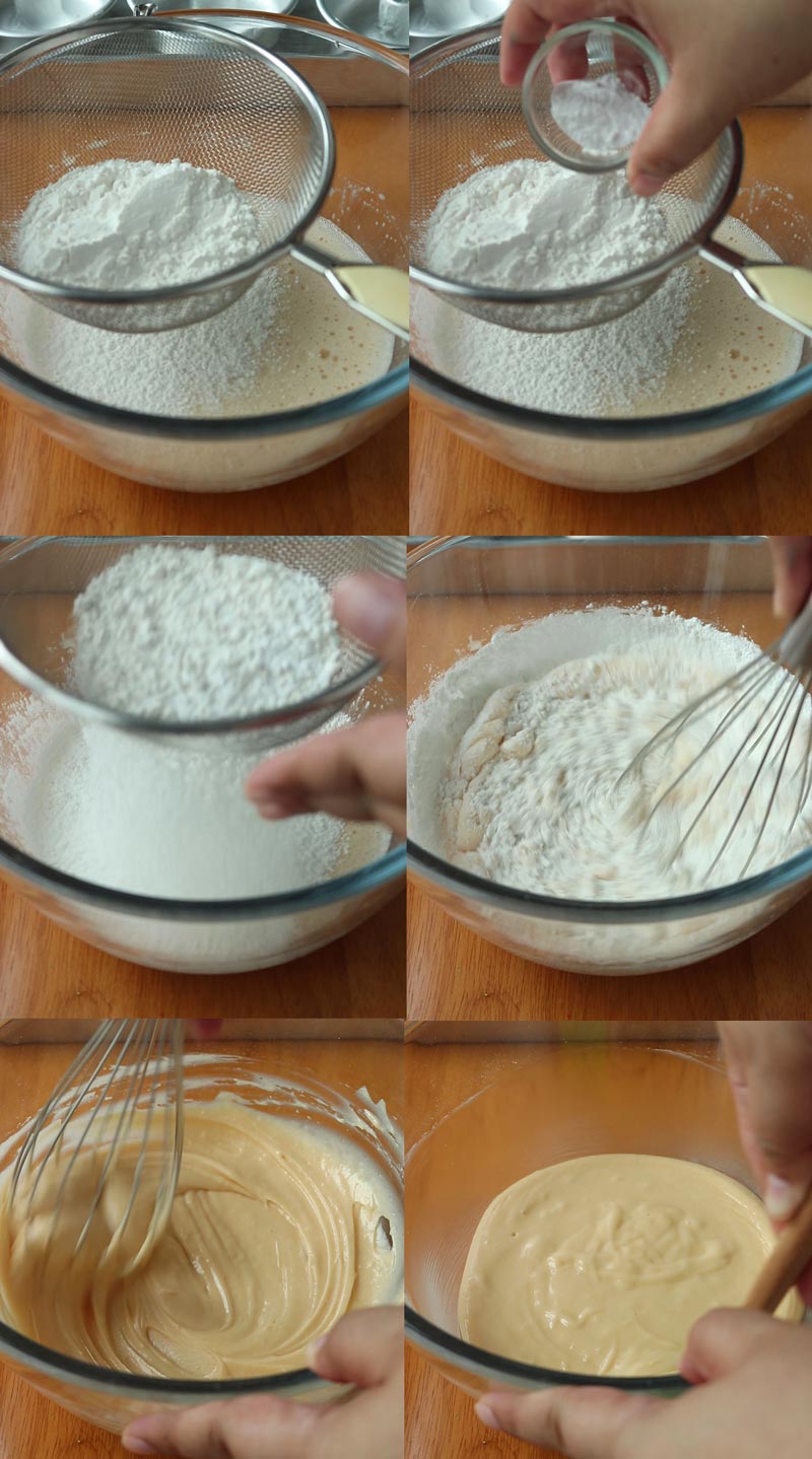 วิธีร่อนแป้งกับผงฟู