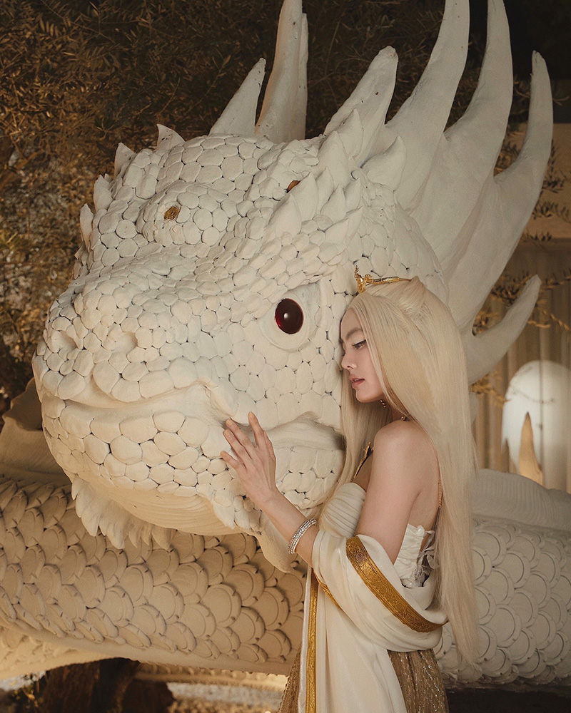 ส่องชัด รูปปั้นองค์พญานาค ที่บ้านใหม่ เจนี่