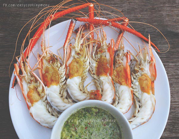 กุ้งย่าง กุ้งเผา น้ำจิ้มซีฟู้ด