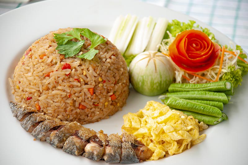 ข้าวน้ำพริกปลาย่าง