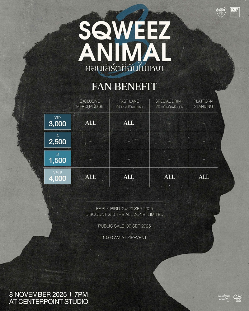 SQWEEZ ANIMAL คอนเสิร์ต