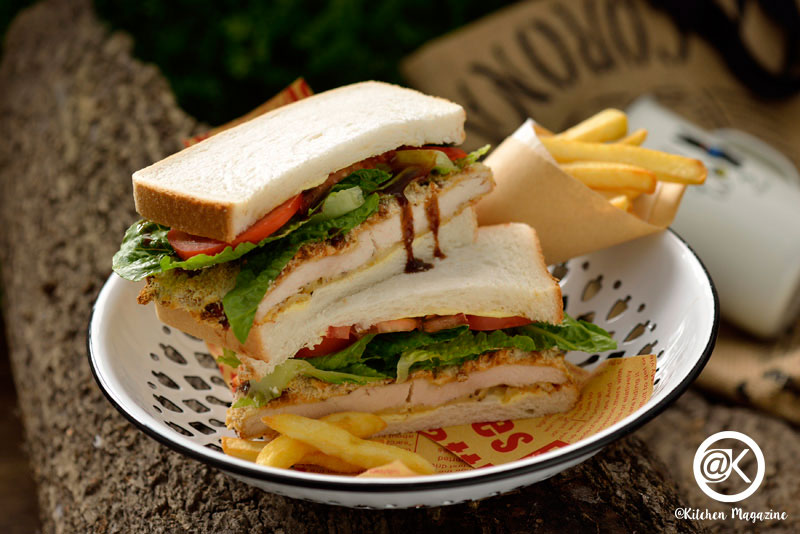 แซนด์วิชไก่กรอบ