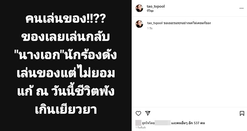 นางเอก นักร้อง เล่นของ