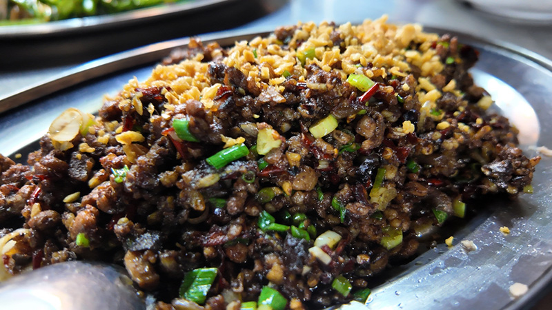 หมูสับผัดหนำเลี๊ยบ