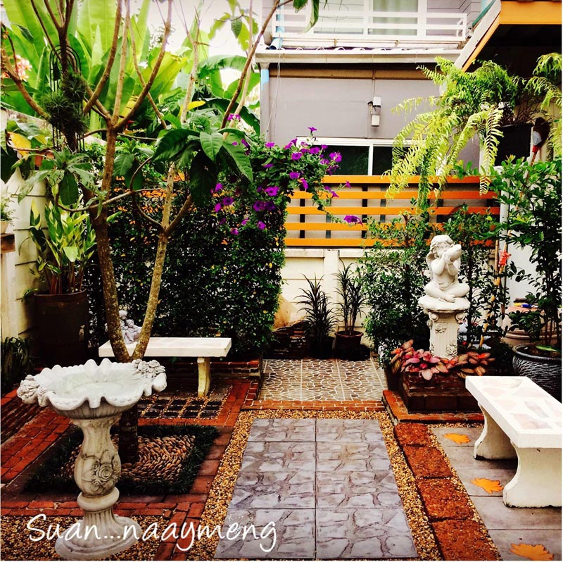 จัดสวนสไตล์อังกฤษแบบประหยัด