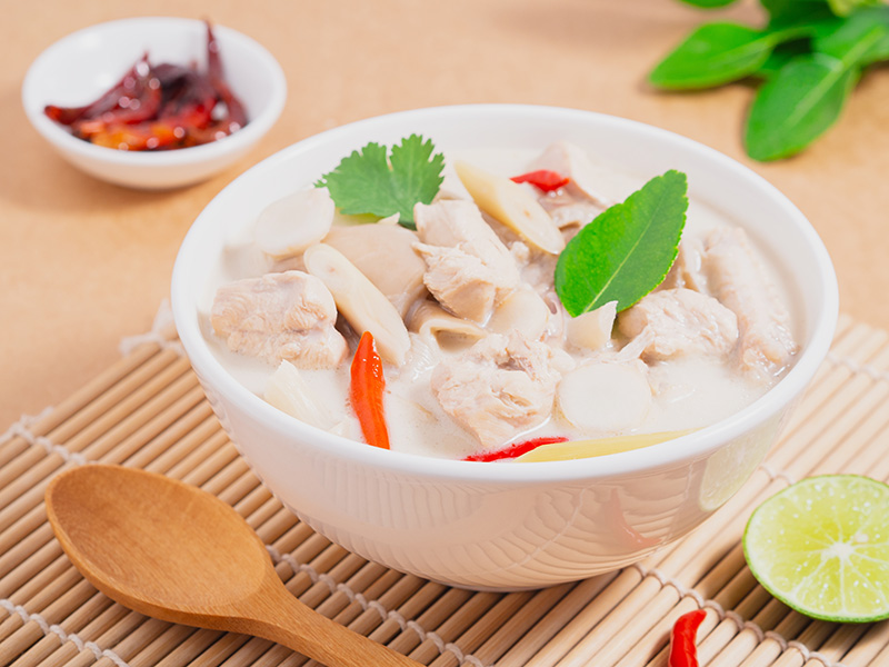 ต้มข่าไก่ เมนูวันแม่ อาหารไทย สูตรอาหาร