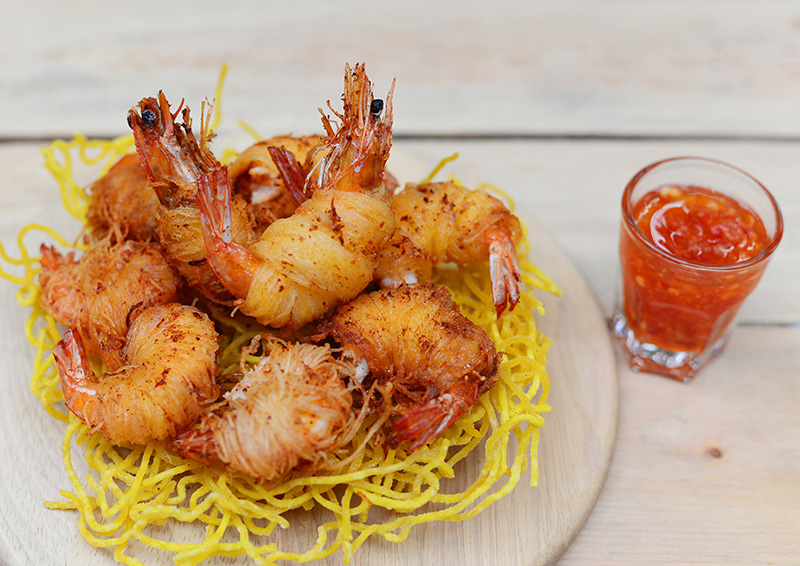 กุ้งสร่ง เมนูอาหารว่าง ของทอด อาหารไทยโบราณ สูตรอาหาร