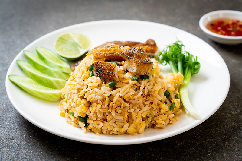 ข้าวผัดปลาสลิด เมนูปลาสลิด รวมสูตรเมนูปลาสลิด อาหารไทย สูตรอาหาร