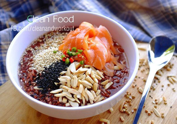 ข้าวต้มข้าวมันปูหน้าธัญพืช