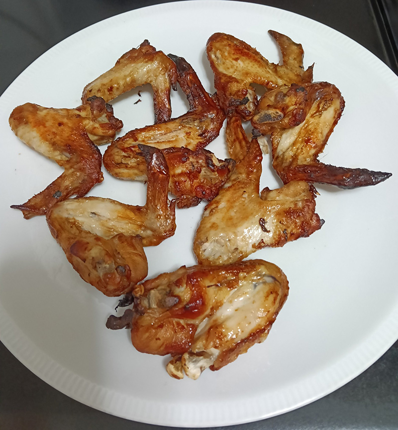ปีกไก่อบน้ำผึ้ง เมนูหม้ออบลมร้อน เมนูไก่ สูตรอาหาร