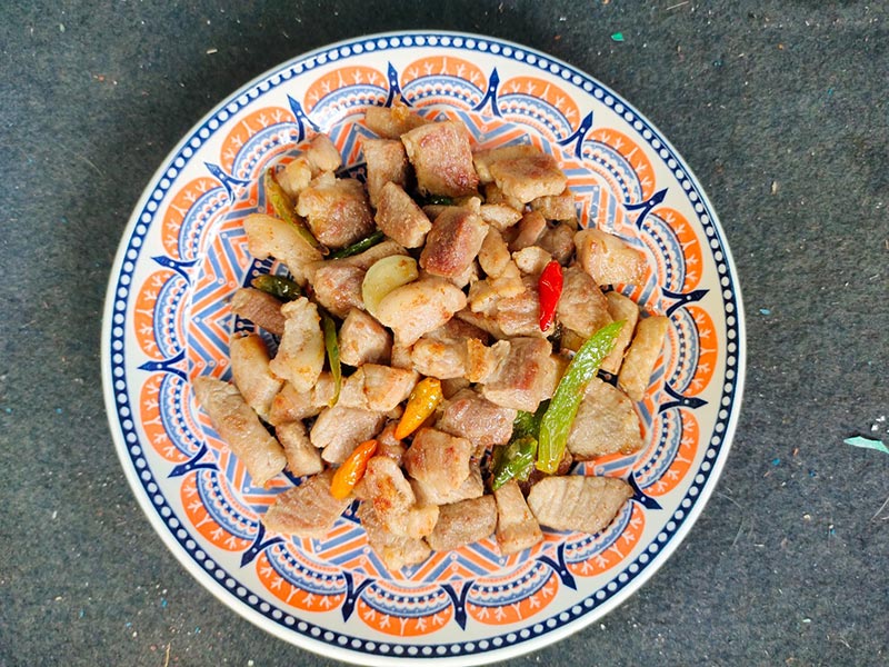 หมูคั่วพริกเกลือ