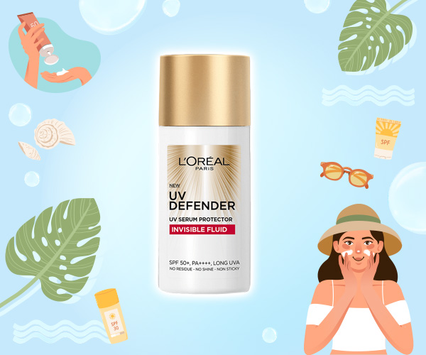 L’Oreal Paris UV Defender Invisible Fluid SPF50+ PA++++ ครีมกันแดด 2023 