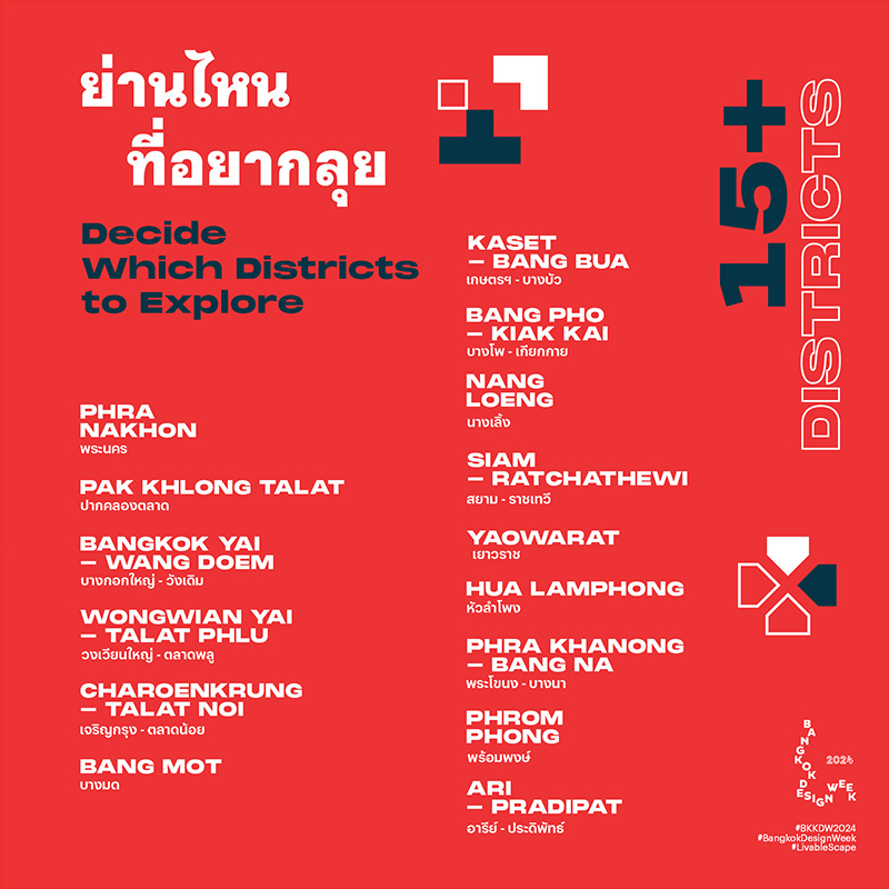 Bangkok Design Week 2024 จัดที่ไหน