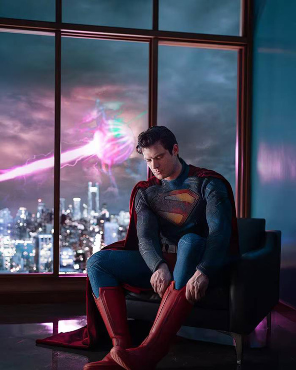 ภาพ David Corenswet สวมชุด Superman ใน Superman (2025)