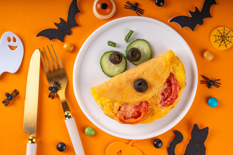 ออมเล็ตหน้าสัตว์ประหลาด