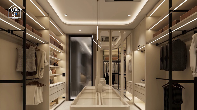 บ้าน แก๋มบุ๋ม พี่พีท Walk in Closet
