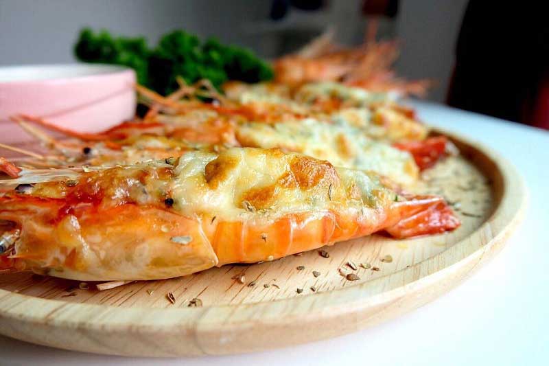 กุ้งอบชีส