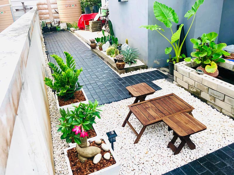 จัดสวนข้างบ้าน