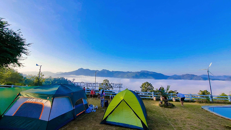 จุดกางเต็นท์ กาญจนบุรี