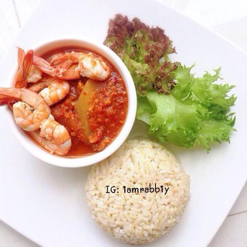 แกงส้มมะละกอกุ้งคลีน 