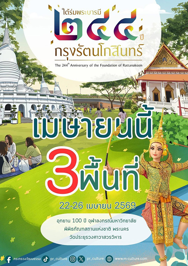 ปฏิทินดูโขน 2569 งานใต้ร่มพระบารมี 244 ปี กรุงรัตนโกสินทร์