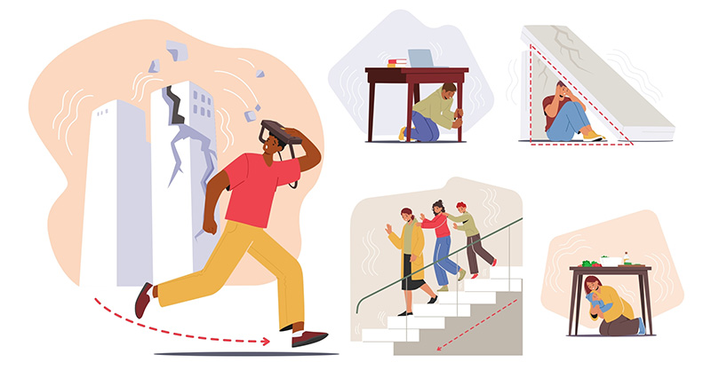 วิธีเอาตัวรอดจากแผ่นดินไหว