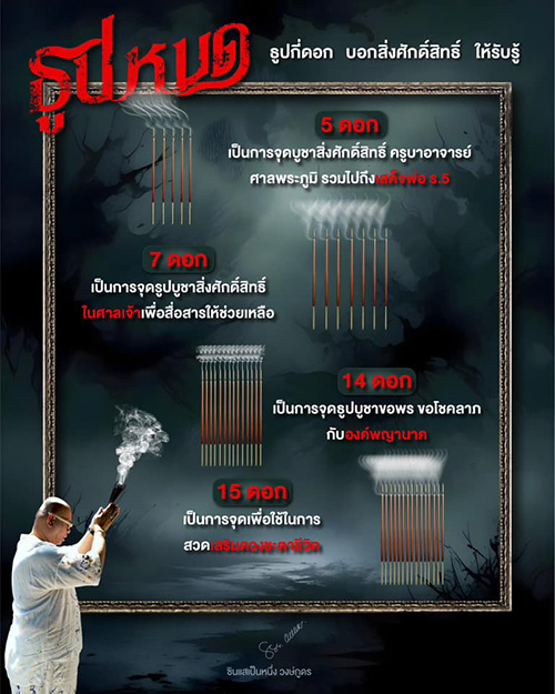 ไหว้สิ่งศักดิ์สิทธิ์ จุดธูปกี่ดอก จำนวนธูปบอกอะไร โดย ซินแสเป็นหนึ่ง