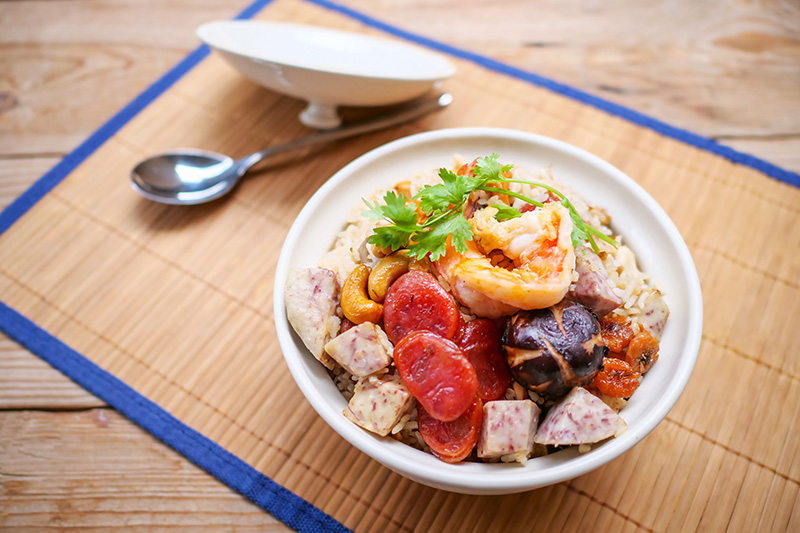 ข้าวอบเผือก เมนูจากหม้อหุงข้าว สูตรอาหาร