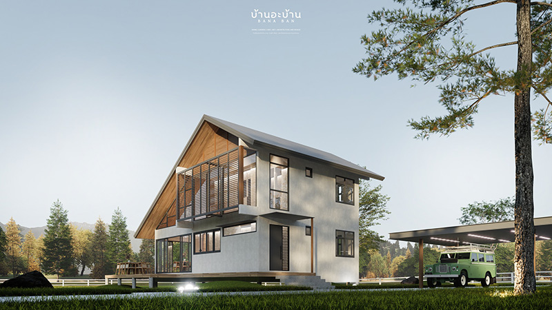 แบบบ้านทรอปิคอล เขาใหญ่