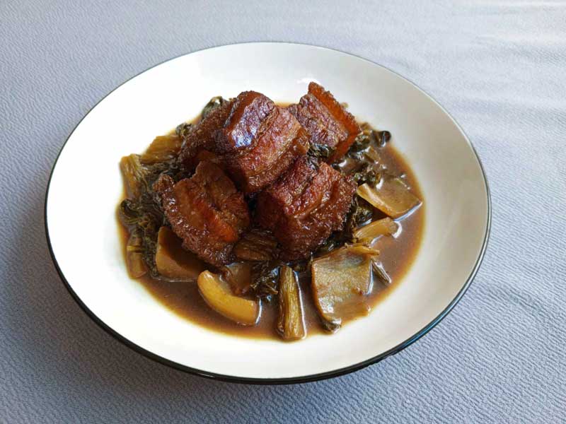วิธีทำหมูสามชั้นตุ๋นผักกาดดอง